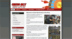 Desktop Screenshot of centershotarchery.com